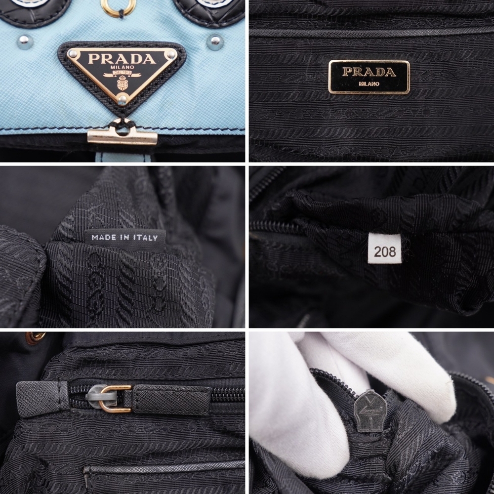 CF02 💟 Prada Tessuto nylon Robot Rucksack Backpack - Picture 9 of 12